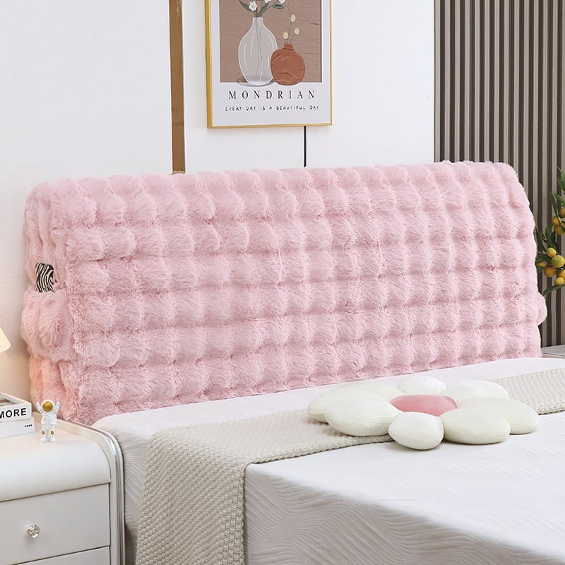 Покривало за нощно шкафче с джоб, балонено кадифе, удебелено и супер мек памук, прахоустойчиво — модерен минимализъм