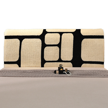 Покривало за облегалка на легло – Shu cotton velvet, модерен минималистичен стил, еластично покривало против прах