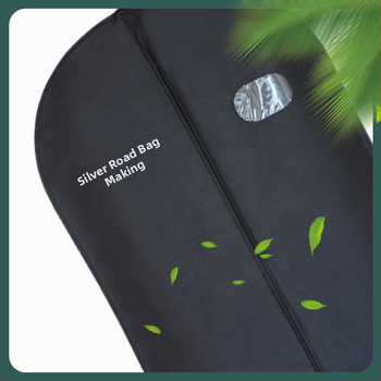 Нетъкана прахозащита за дрехи с прозорец, японски стил, за костюми и връхни облекла, печат: термо трансфер, ситопечат и машинен печат