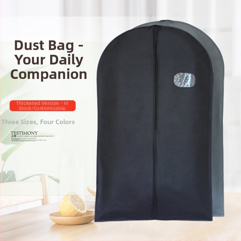 Нетъкана прахозащита за дрехи с прозорец, японски стил, за костюми и връхни облекла, печат: термо трансфер, ситопечат и машинен печат