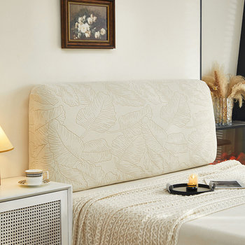 Lazy Bug жакардов велурен калъф за главата на леглото, прахоустойчив, сваля се и може да се пере, модерен и семпъл стил