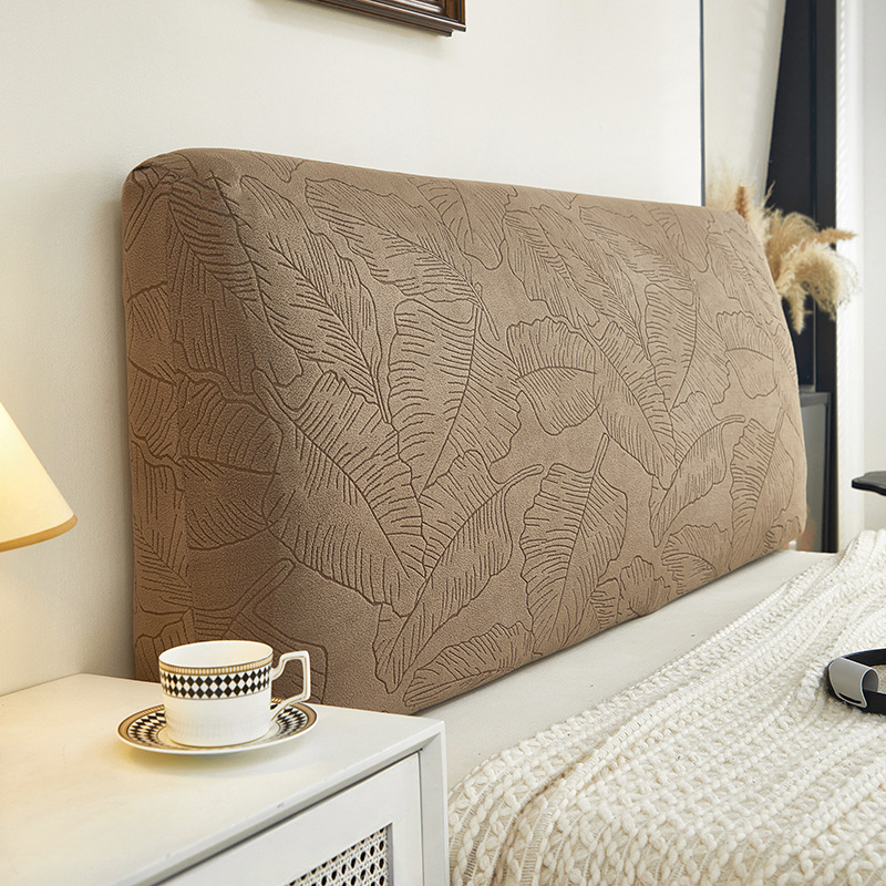 Lazy Bug жакардов велурен калъф за главата на леглото, прахоустойчив, сваля се и може да се пере, модерен и семпъл стил