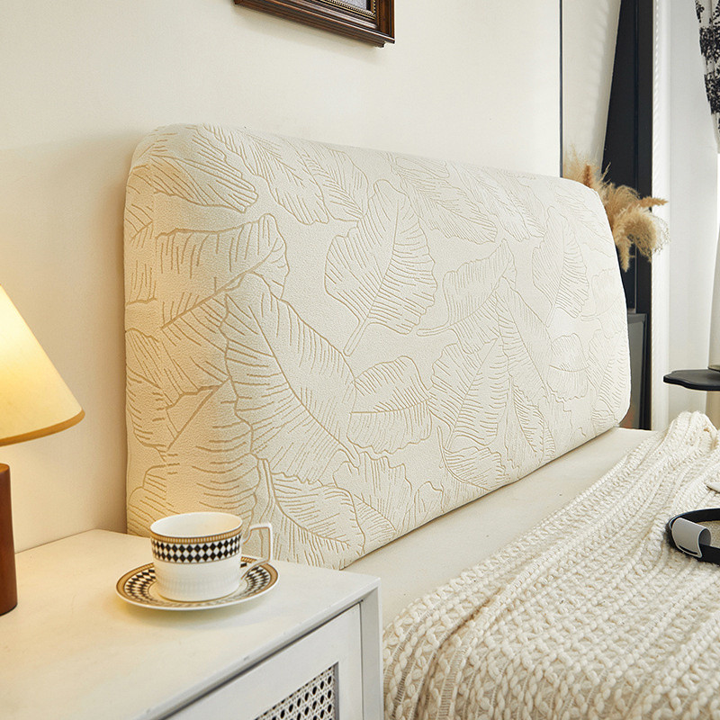 Lazy Bug жакардов велурен калъф за главата на леглото, прахоустойчив, сваля се и може да се пере, модерен и семпъл стил