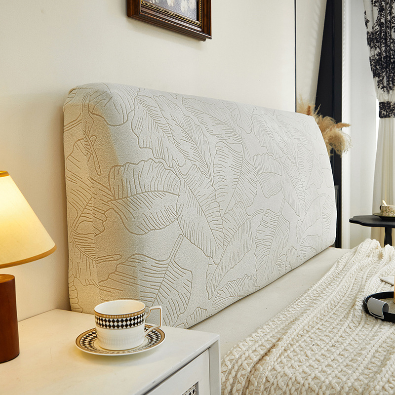 Lazy Bug жакардов велурен калъф за главата на леглото, прахоустойчив, сваля се и може да се пере, модерен и семпъл стил