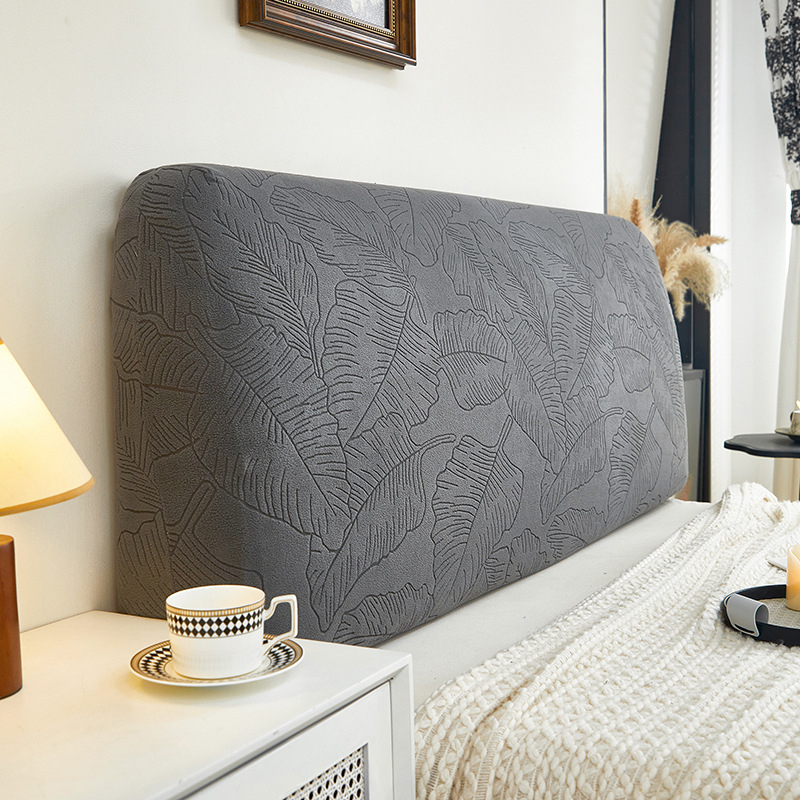 Lazy Bug жакардов велурен калъф за главата на леглото, прахоустойчив, сваля се и може да се пере, модерен и семпъл стил