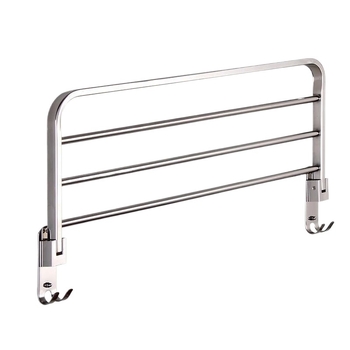 Vienslāņu dvieļu plaukts vannas istabai, nerūsējošais tērauds 304, sienas piestiprināšana, bez urbuma