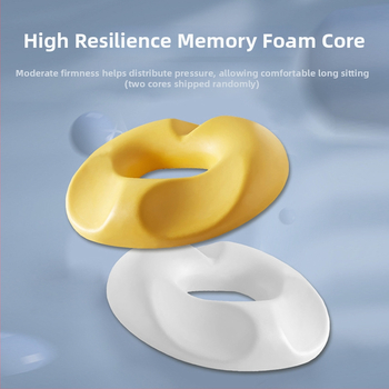 Μαξιλάρι καθίσματος με αφρώ μνήμης και βελούδινο κάλυμμα για ανακούφιση πόνου στην περιοχή της ουράς