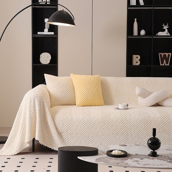 Navlaka za kauč univerzalna za četiri sezone; potpuno pokrivanje; protuklizni sloj; minimalistički stil; materijal: poliester; uzorak: jednostavan