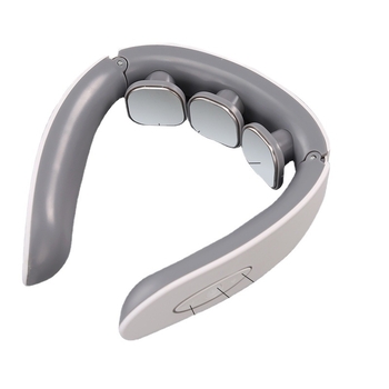 Преносим шийно-масажор с триглаво отопление за врата и рамене; функции: акупунктура, масаж, натиск с пръсти, месене, потупване; захранване: батерия (Модел 20020; Батерия; Триглаво отопление; За врата и рамена; Функции: акупунктура, масаж, натиск с пръсти, 