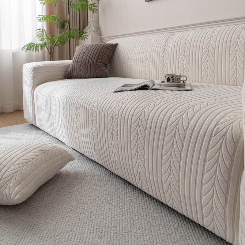 Elastična navlaka za kauč, univerzalna za sve sezone, jacquard velur, zaštita od prašine