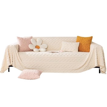 Husă canapea anti-alunecare, universală pentru toate anotimpurile, model geometric, pentru canapea combinată, acoperire completă