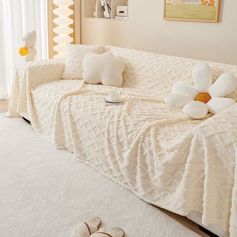 Husă canapea anti-alunecare, universală pentru toate anotimpurile, model geometric, pentru canapea combinată, acoperire completă