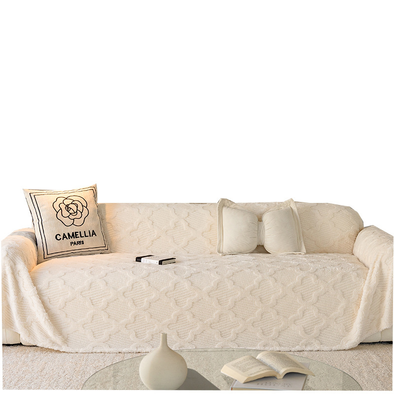 Navlaka za kauč (Materijal: Shu cotton velvet; Uzorak: Grid; Pogodan za: Univerzalno; Stil: Minimalistički)