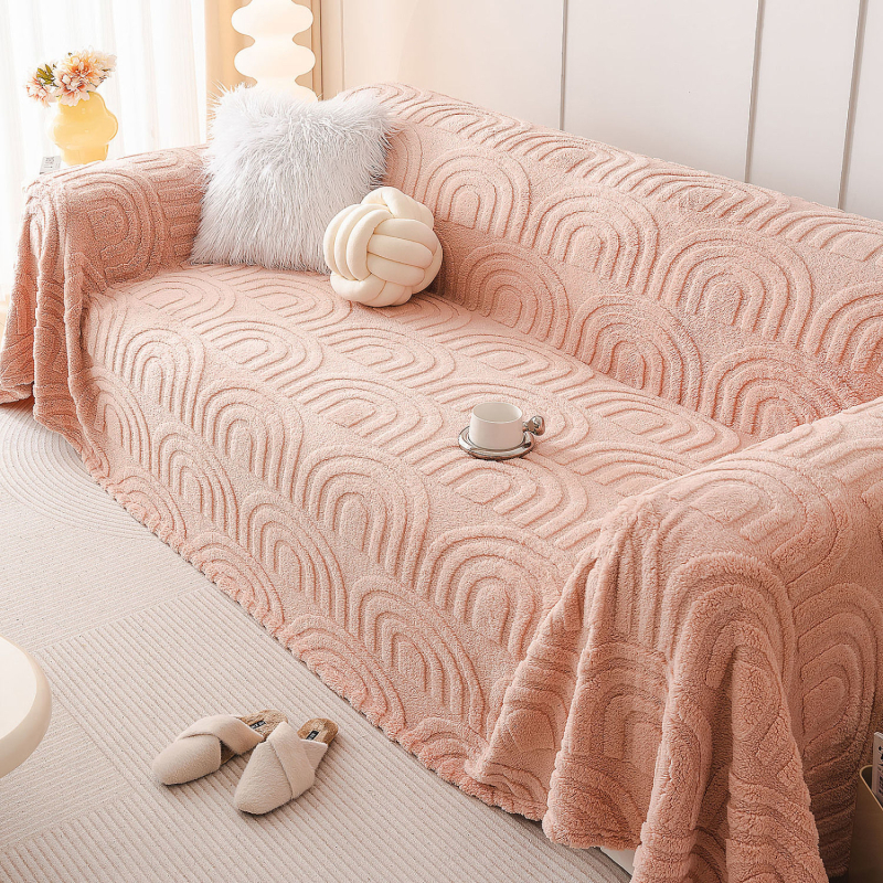 Kanapévédő huzat - csúszásmentes, teljes fedés, egész évben, poliészter, geometriai mintázat, kombinált kanapéra