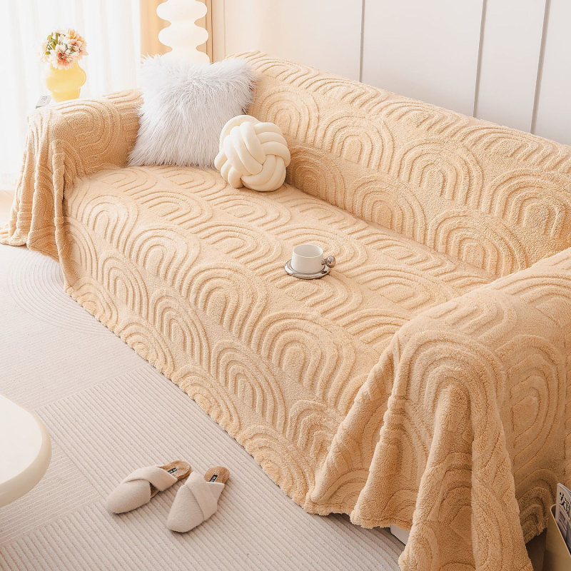 Kanapévédő huzat - csúszásmentes, teljes fedés, egész évben, poliészter, geometriai mintázat, kombinált kanapéra