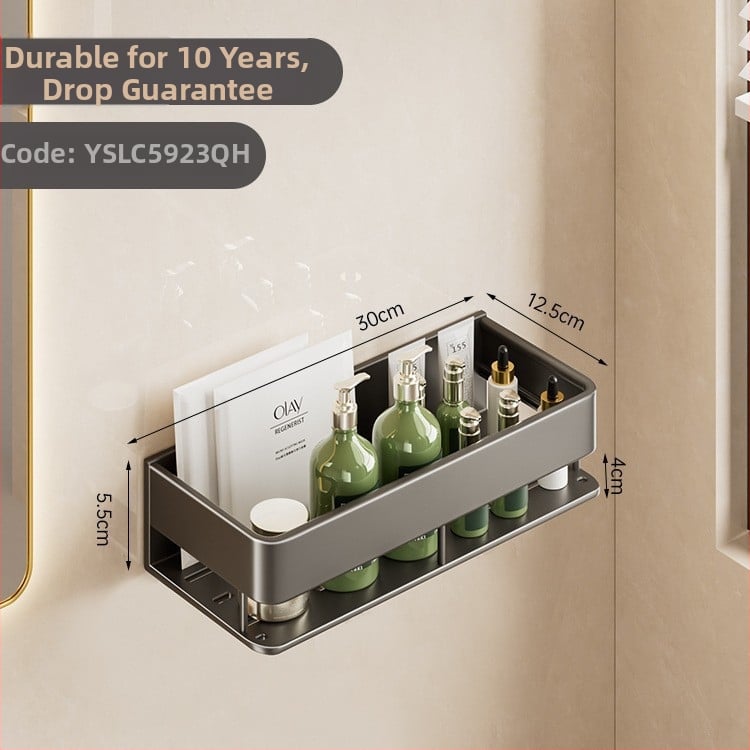 Stalak za kupaonicu i kuhinju od aluminijske legure, završna plastifikacija sprejom, na zid, s jednim ili dvostrukim slojem, nosivost 30-50 kg