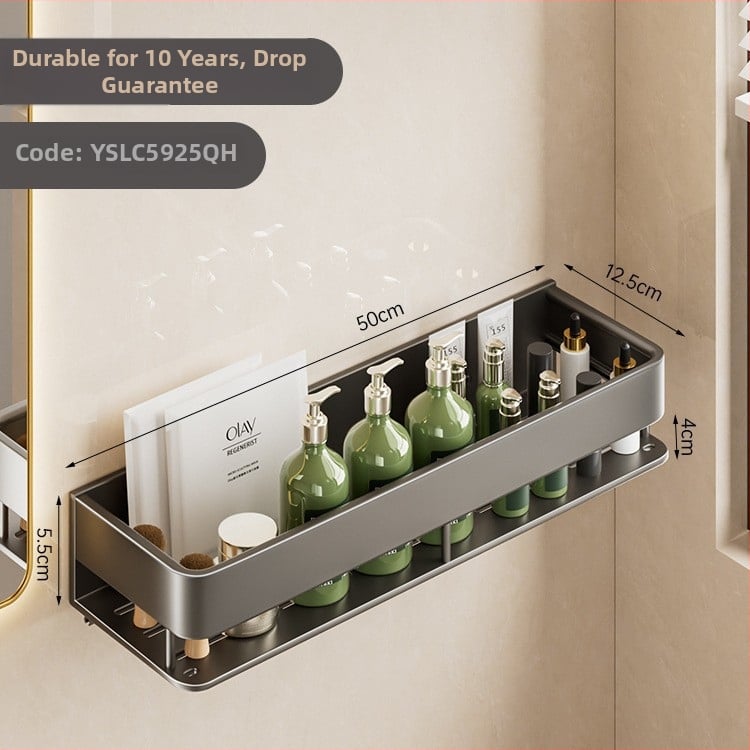 Stalak za kupaonicu i kuhinju od aluminijske legure, završna plastifikacija sprejom, na zid, s jednim ili dvostrukim slojem, nosivost 30-50 kg