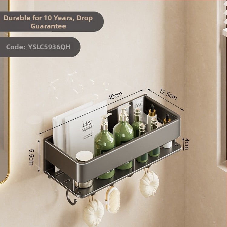 Stalak za kupaonicu i kuhinju od aluminijske legure, završna plastifikacija sprejom, na zid, s jednim ili dvostrukim slojem, nosivost 30-50 kg