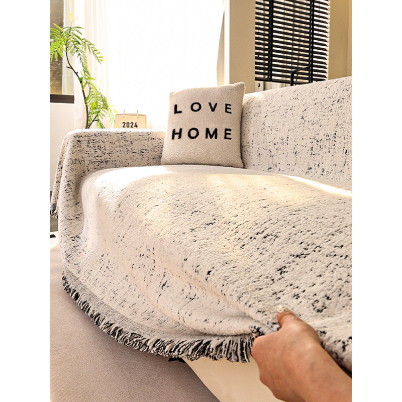 Plišani navlaka za kauč – protuklizna, zaštita od ogrebotina mačaka, potpuno pokrivena, jednostavan stil, bez zatvarača