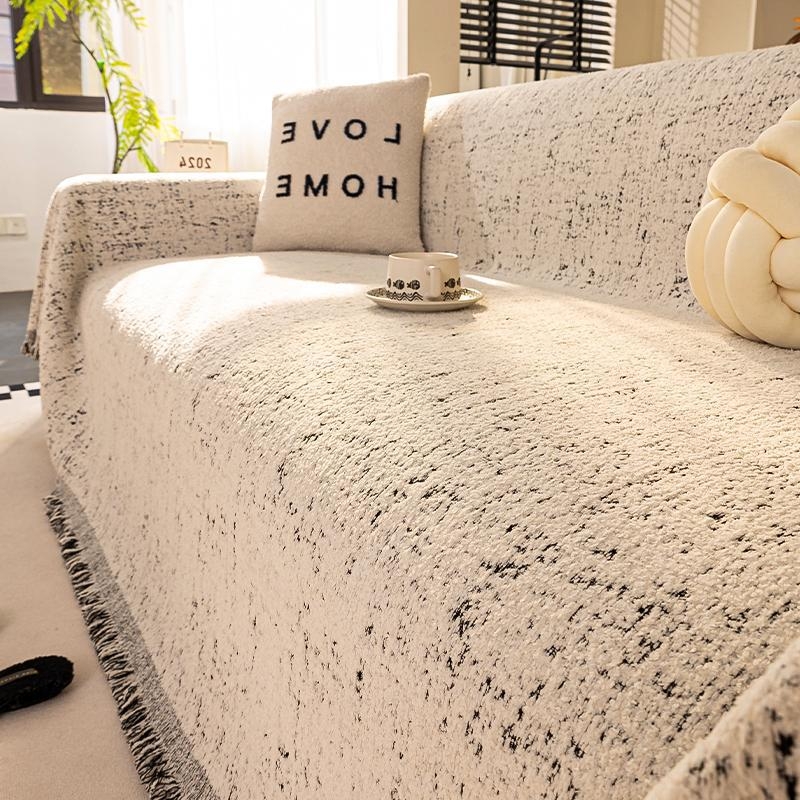 Plišani navlaka za kauč – protuklizna, zaštita od ogrebotina mačaka, potpuno pokrivena, jednostavan stil, bez zatvarača