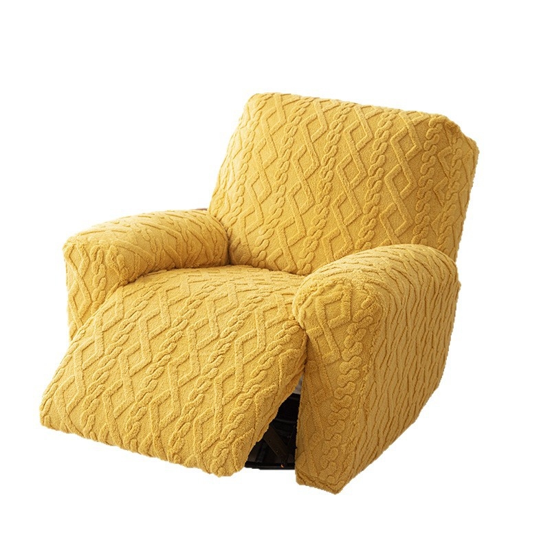 Dvostruka jacquard navlaka za sofu od mekanog baršuna, visoka elastičnost, potpuno pokriće, za plus veličine jednosednu sofu, navlaka za masažno fotelje.