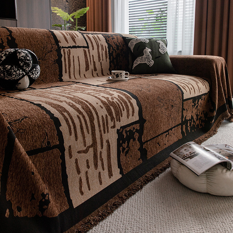 Navlaka za kauč Chenille, All-Season za kombinirani kauč, svijetlo luksuzan stil, uzorak biljke i cvijeće, prilagodljivo (Materijal: Chenille; Uzorak: biljke i cvijeće; Vrsta kauča: kombinirani; Stil: svijetlo luksuz; prilagodljivo: Da)