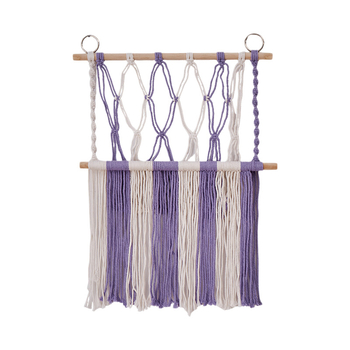 Raft de depozitare împletat din sfoară de bumbac, tapiserie lucrată manual, dreptunghiular, stil modern minimalist