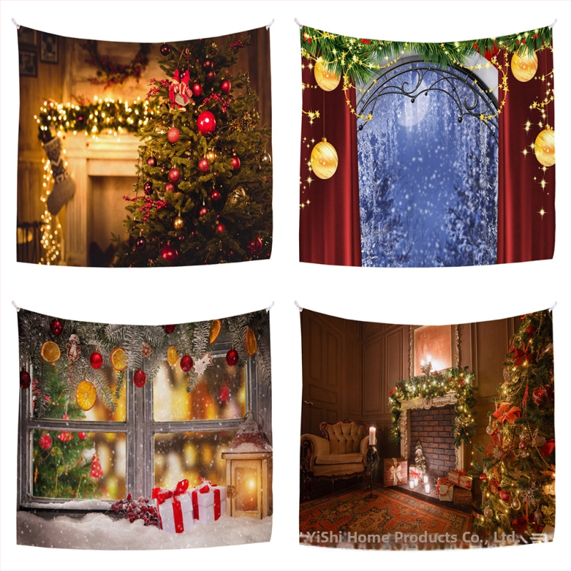 Гобелен Коледна серия, 100% полиестер, машинно тъкане, правоъгълен, модерна простота