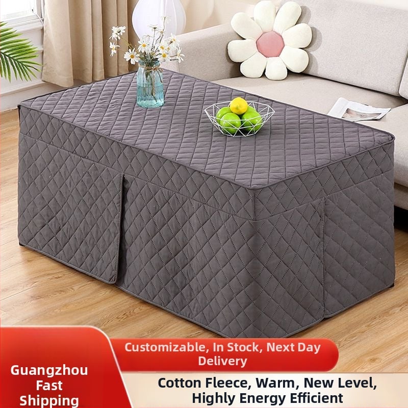 Дебело правоъгълно памучно покривало за електрическа печка за домашна употреба, покривало за кафе масичка, прост и модерен стил