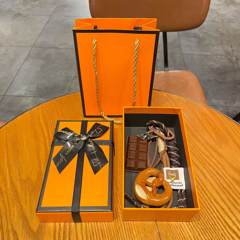 Maillard témájú kenyér kulcstartó, koreai stílus, anyag liszt, egyenként csomagolva