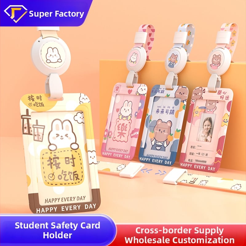 Yimei plastični držač kartice, crtić stil, ovlaštena privatna marka