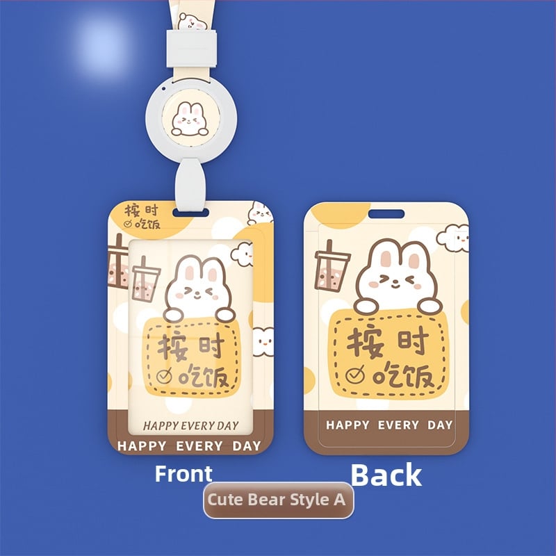 Yimei plastikinis kortelių dėklas, animacinio stiliaus, autorizuotas privatų prekinis ženklas