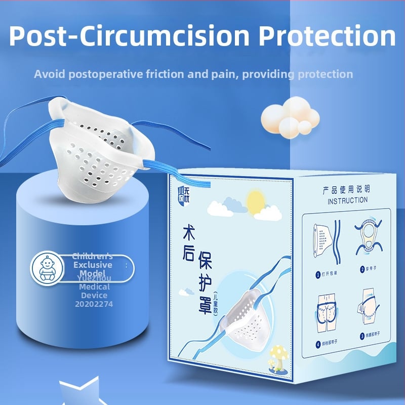 Pēcoperācijas aizsargājošās biksītes zēniem pēc apgraizīšanas - ārējais audums 100% poliesteris; cirkšņa iekšējā oderējums 100% poliesteris; vidējā josta; piemērots visiem gada laikam