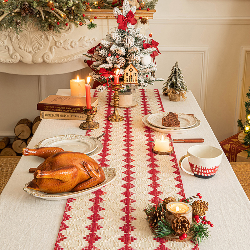 Σημαία τραπεζιού με ρίγες, πολυεστέρας, κατάλληλη για υπνοδωμάτιο, εξωτερικούς χώρους και εστιατόρια