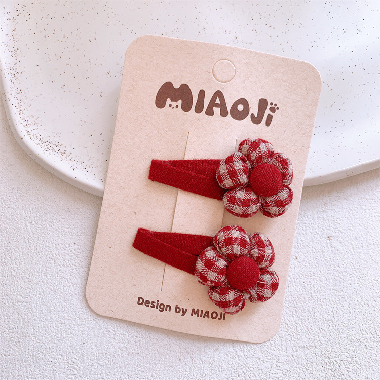 Φιόγκος μαλλιών για παιδιά - καρδιά-σχήματος μοτίβο λαγουδάκι, χειροποίητο ύφασμα