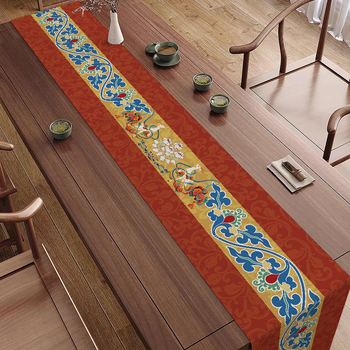 Τραπεζοδιάδρομος σε στυλ Ντουχουάνγκ με ευοίωνο θηρίο, 100% πολυεστέρας, Νέο κινέζικο στυλ