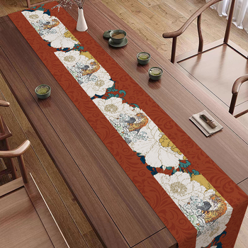 Τραπεζοδιάδρομος σε στυλ Ντουχουάνγκ με ευοίωνο θηρίο, 100% πολυεστέρας, Νέο κινέζικο στυλ