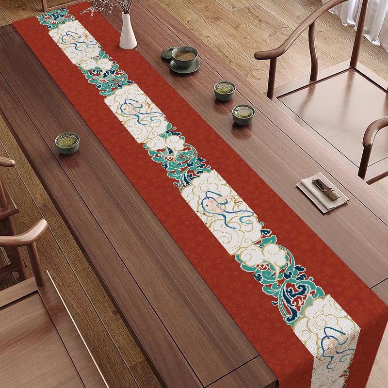 Τραπεζοδιάδρομος σε στυλ Ντουχουάνγκ με ευοίωνο θηρίο, 100% πολυεστέρας, Νέο κινέζικο στυλ