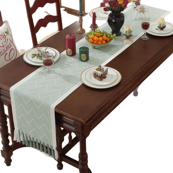 Διάδρομος τραπεζιού, χειροποίητος ζακάρντ, σκανδιναβικό στυλ, πολυεστέρας 80/20 σύνθεση, ριγέ σχέδιο, επεξεργασία κατ' παραγγελία