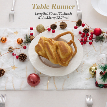 Χριστουγεννιάτικο τραπεζοσήμαντο με κέντημα παγιέτες και 3D διακόσμηση δέντρου, βελούδινο ύφασμα, βάση πολυεστέρα, μοντέρνο μινιμαλιστικό στυλ, προσαρμοσιμότητα - Si xuan, για εστιατόριο