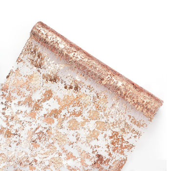 Πολυεστερικό σημαδάκι τραπεζιού με φινίρισμα φολίου, ελαφρύς πολυτελής στυλ, παραμετροποιήσιμο φόντο διακόσμησης γάμου