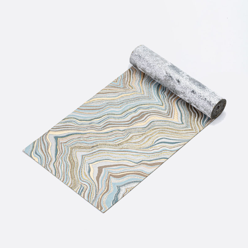 Διπλής όψεως χαλάκι τσαγιού Nishijin – πολυεστερική ίνα, μοτίβο κινέζικου ανέμου, ελαφρύς πολυτελής στυλ, προσαρμοζόμενος αξεσουάρ τελετής τσαγιού