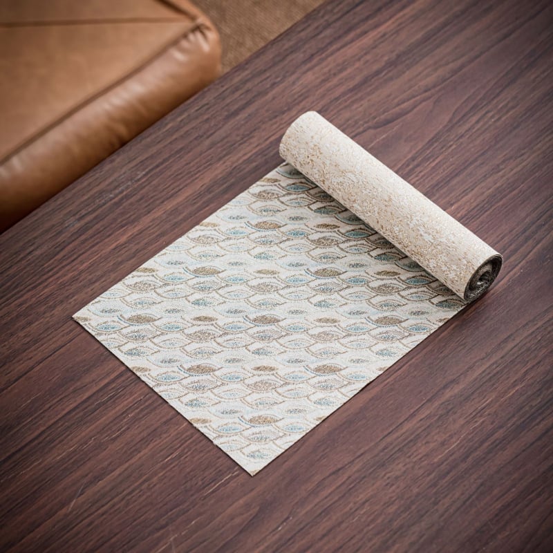 Διπλής όψεως χαλάκι τσαγιού Nishijin – πολυεστερική ίνα, μοτίβο κινέζικου ανέμου, ελαφρύς πολυτελής στυλ, προσαρμοζόμενος αξεσουάρ τελετής τσαγιού