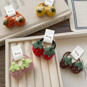 Αξεσουάρ μαλλιών για παιδιά με χειροποίητο φιόγκο από ύφασμα, κορεάτικό στυλ, για ηλικίες 3–10 ετών, φθινόπωρο 2024