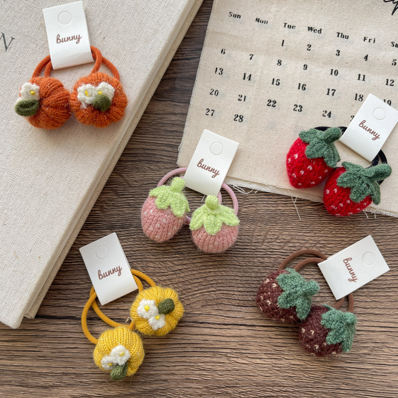 Αξεσουάρ μαλλιών για παιδιά με χειροποίητο φιόγκο από ύφασμα, κορεάτικό στυλ, για ηλικίες 3–10 ετών, φθινόπωρο 2024