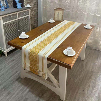 Zastavica za stol - pamuk i lan, pravokutni oblik, moderno jednostavan stil, zaštita od opeklina i toplinska izolacija