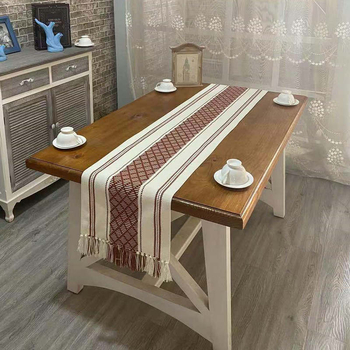 Zastavica za stol - pamuk i lan, pravokutni oblik, moderno jednostavan stil, zaštita od opeklina i toplinska izolacija