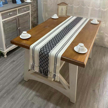 Zastavica za stol - pamuk i lan, pravokutni oblik, moderno jednostavan stil, zaštita od opeklina i toplinska izolacija