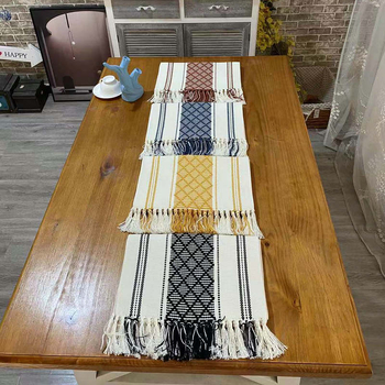 Zastavica za stol - pamuk i lan, pravokutni oblik, moderno jednostavan stil, zaštita od opeklina i toplinska izolacija