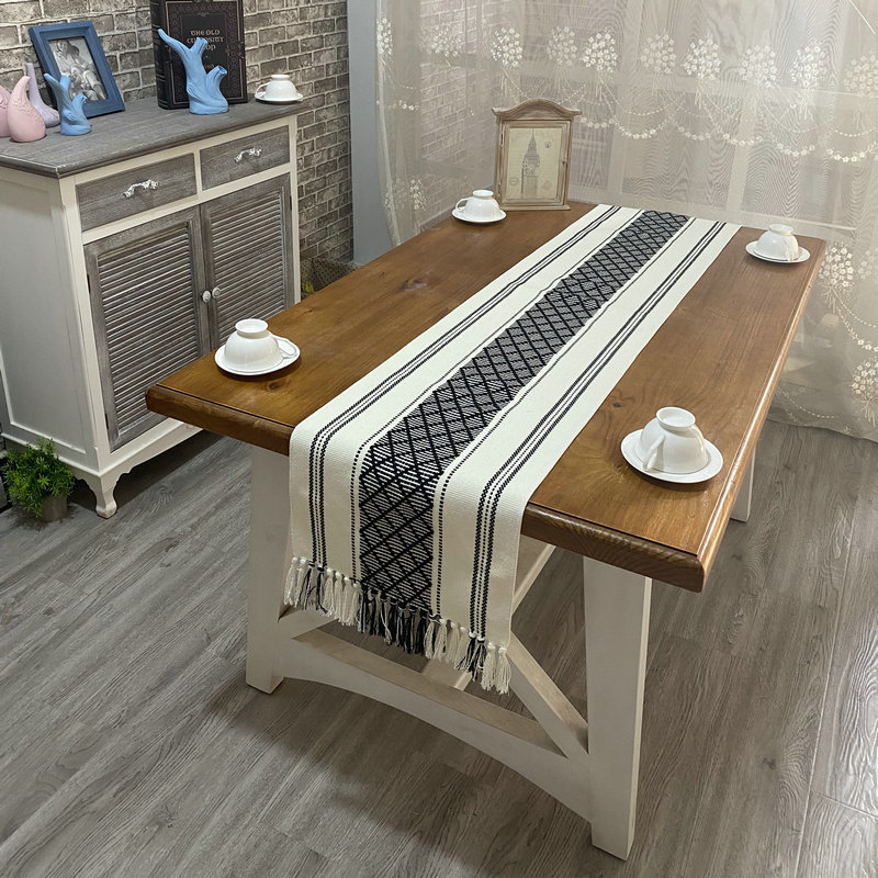 Zastavica za stol - pamuk i lan, pravokutni oblik, moderno jednostavan stil, zaštita od opeklina i toplinska izolacija